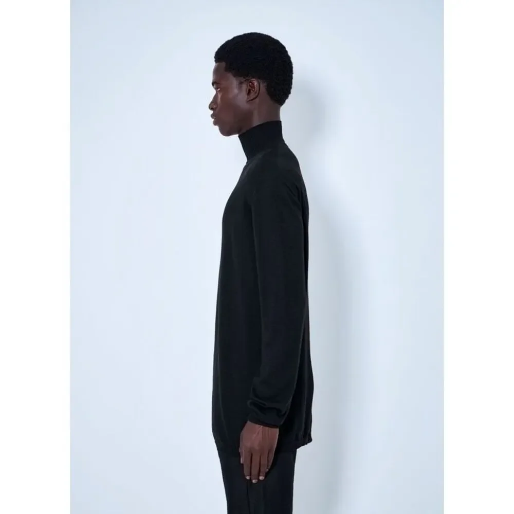 Rick Owens Men Oversized Turtleneck Sweater